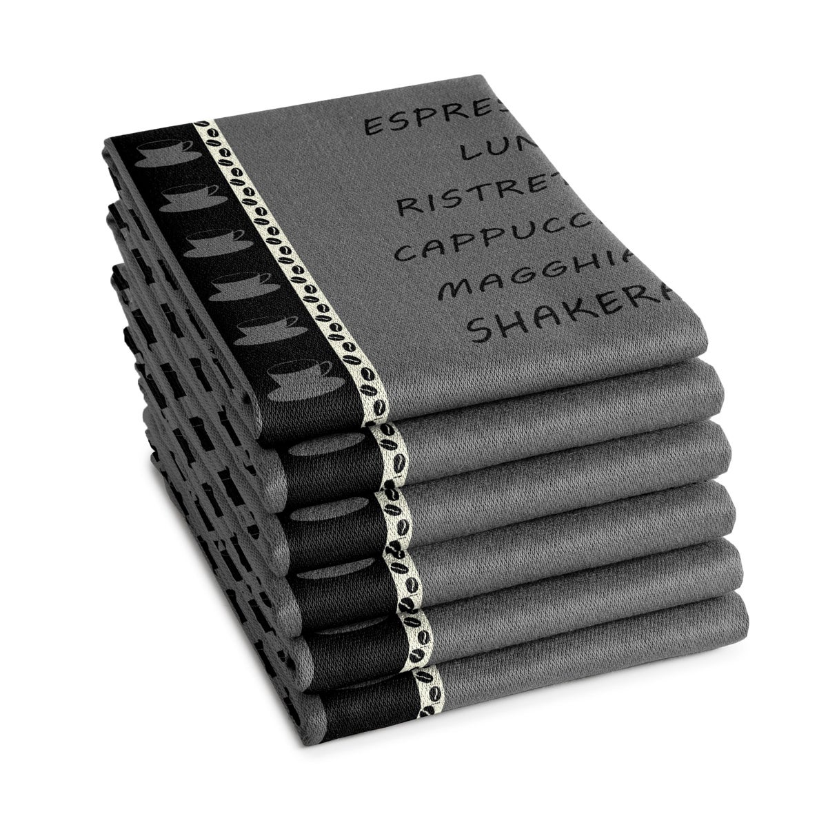 Theedoek - Ristretto 60x65cm - Grijs