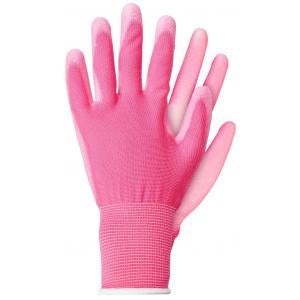 Werkhandschoenen licht polyester roze large