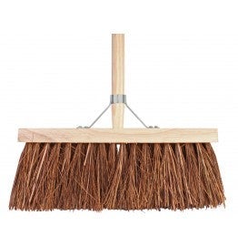 Bezem bruin 37cm inclusief steel