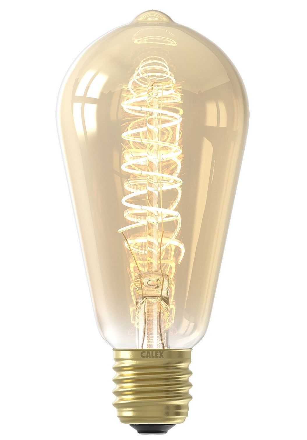 Ledlamp - RUSTIEKLAMP ST64 E27 3.8W 2100K - Transparant 