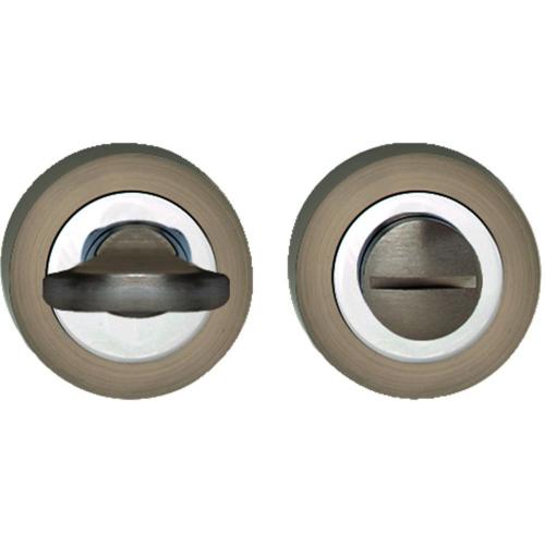 Intersteel Rozet toilet-/badkamersluiting rond chroom/nikkel mat