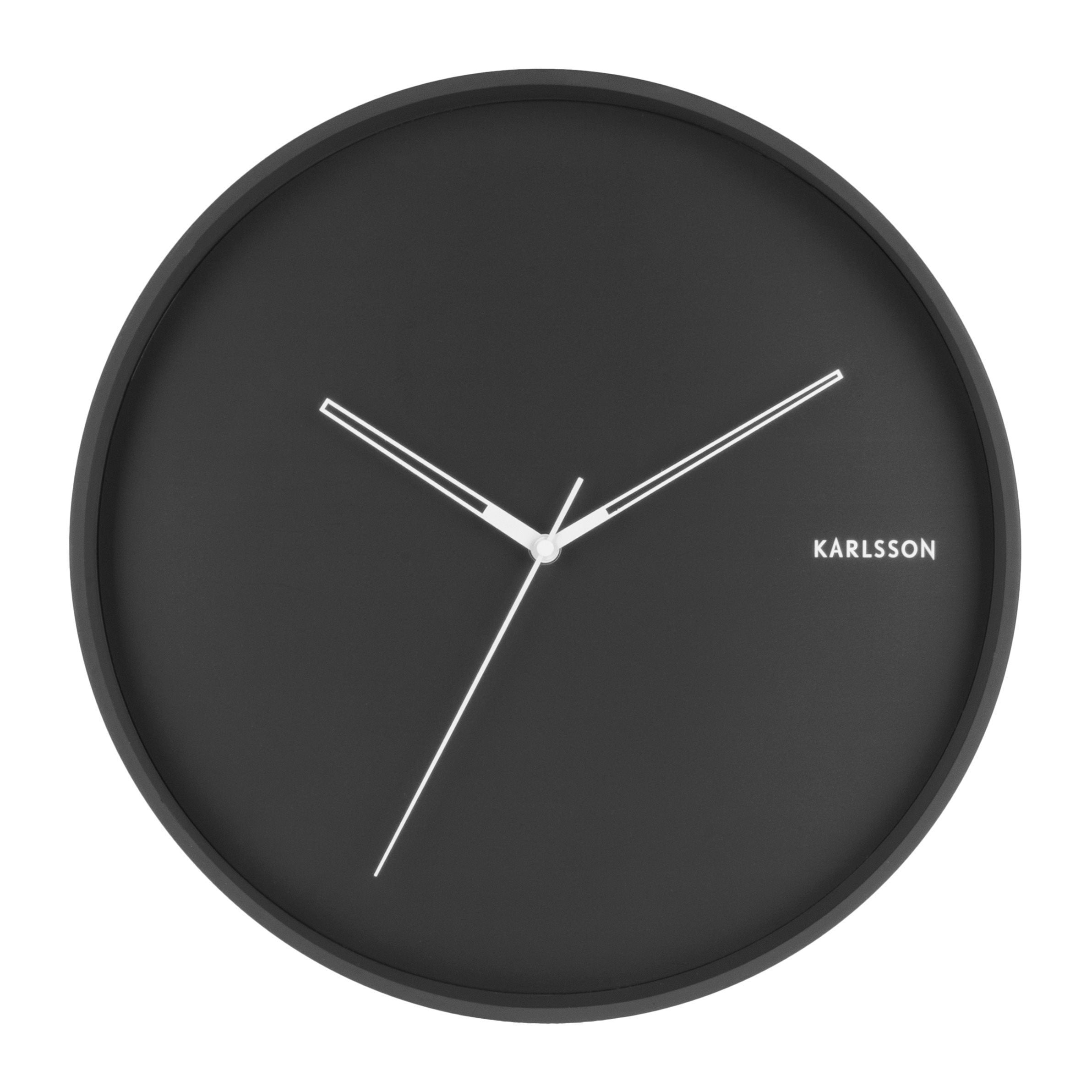 Wandklok Hue - zwart