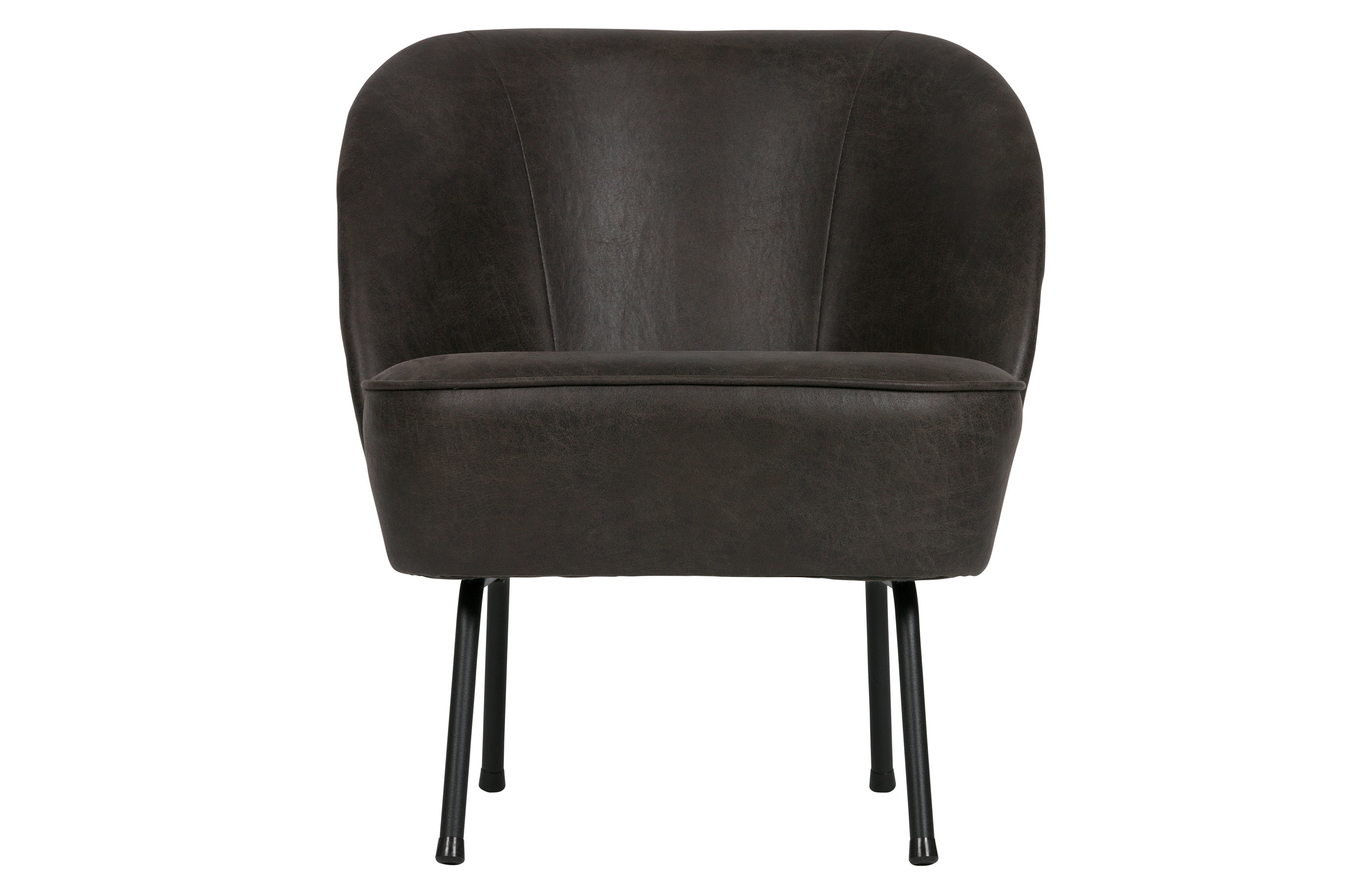 Fauteuil Vogue - leer zwart