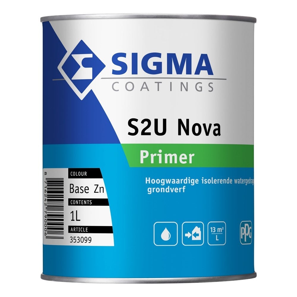 Grondverf - S2U nova primer 1 liter - basis ZN