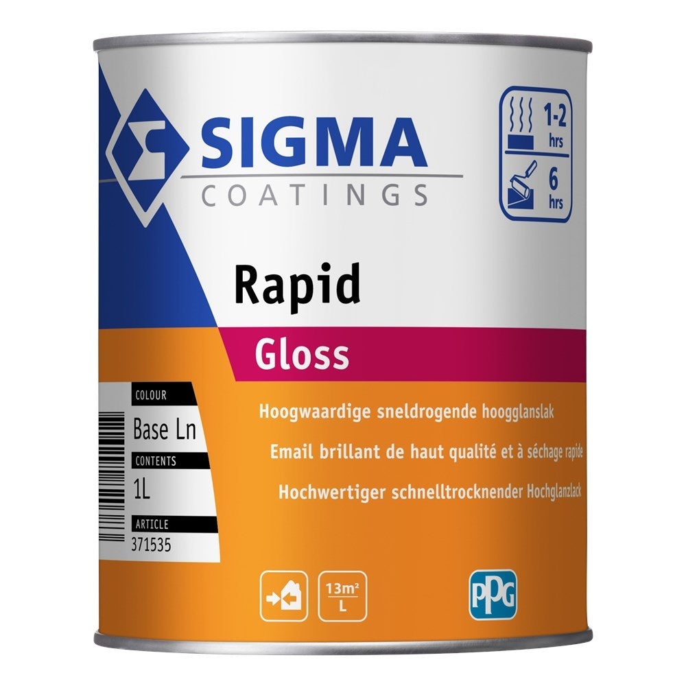 Houtlak - rapid gloss 1 liter - basis LN
