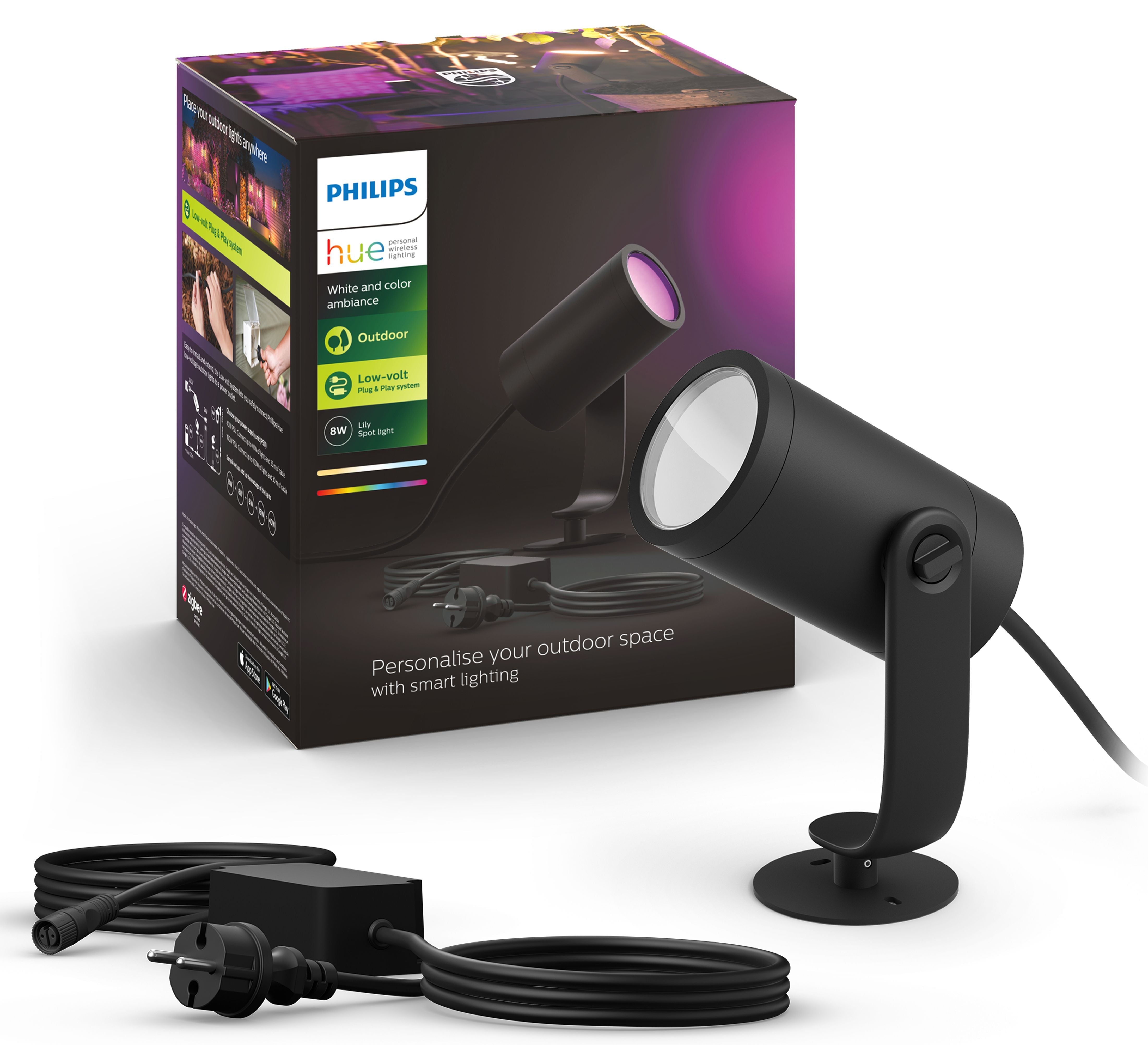 Spotlamp - Lily geintegreerde led 590lm - Zwart