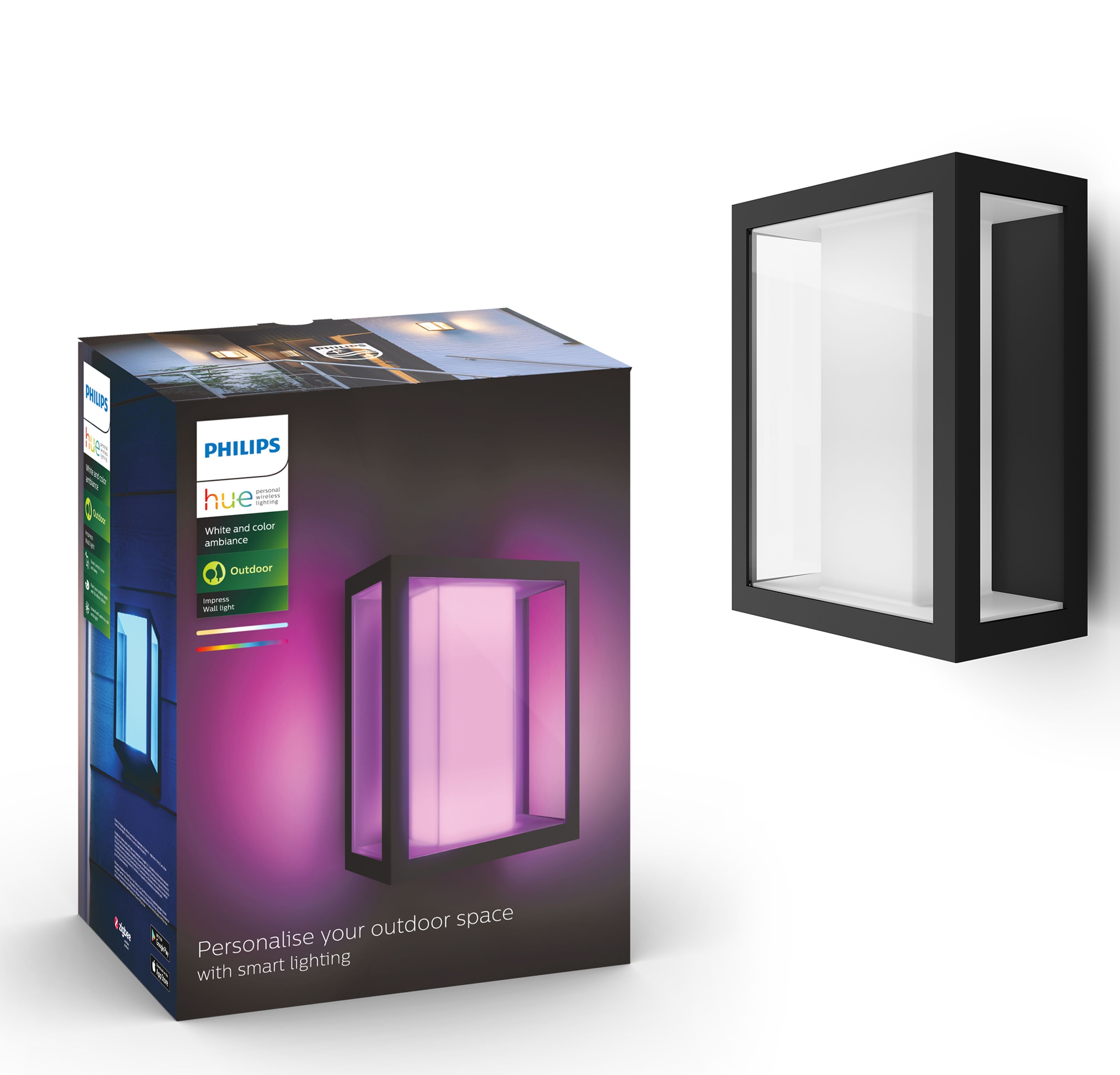 Muurlamp - Impress geintegreerde led 590lm - Zwart