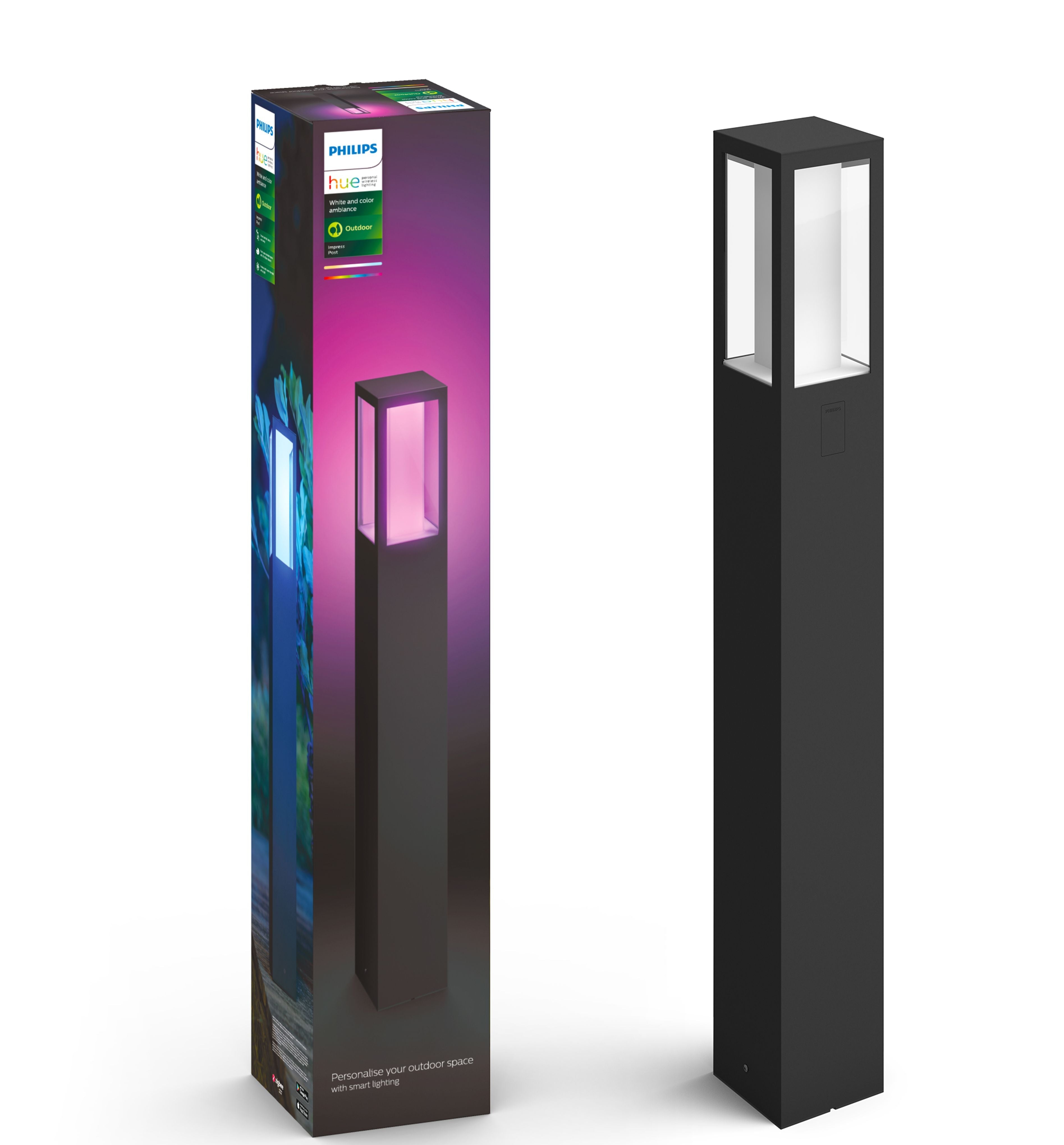 Sokkellamp - Impress geintegreerde led 590lm - Zwart