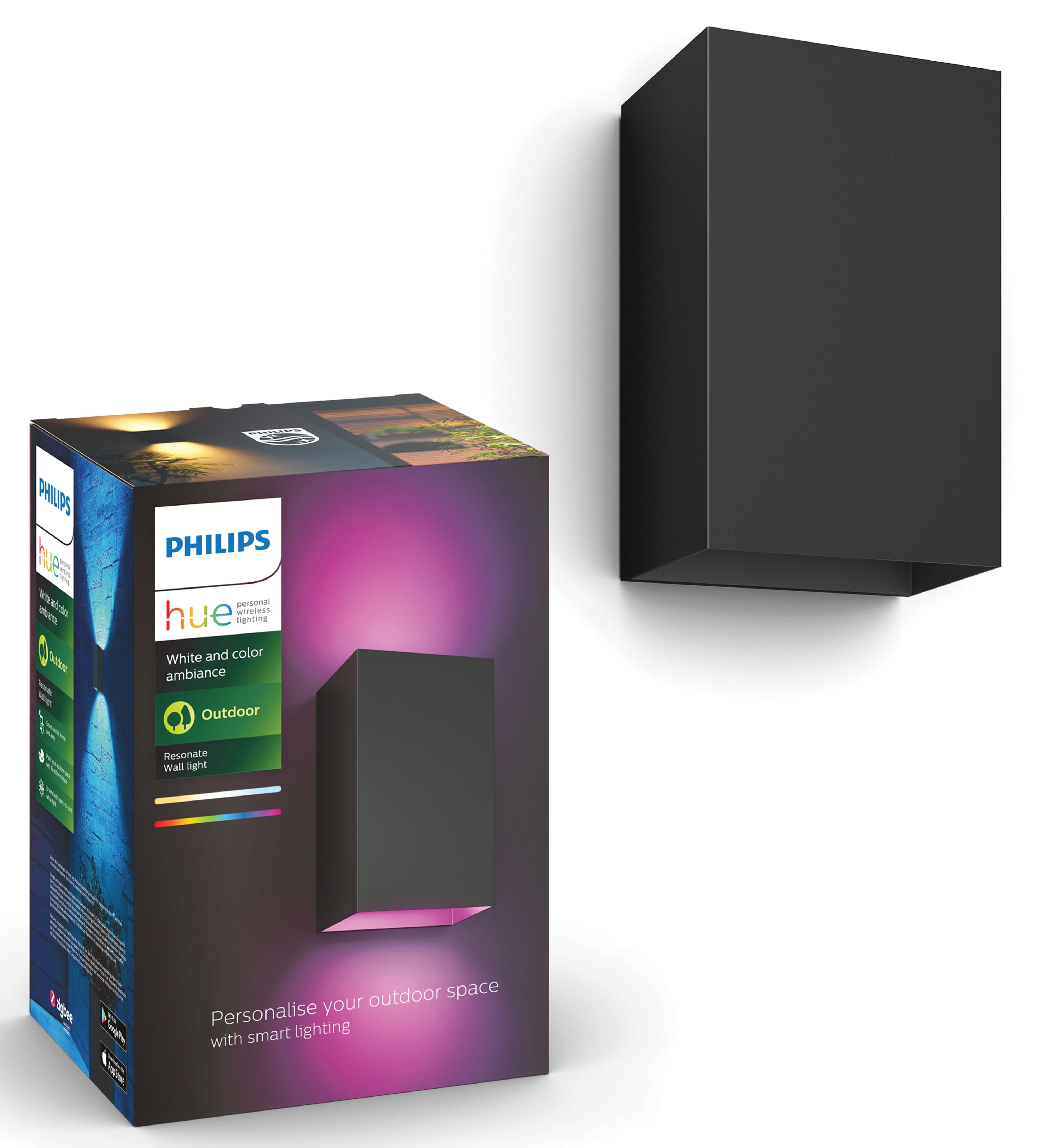 Muurlamp - Resonate geintegreerde led 1180lm - Zwart