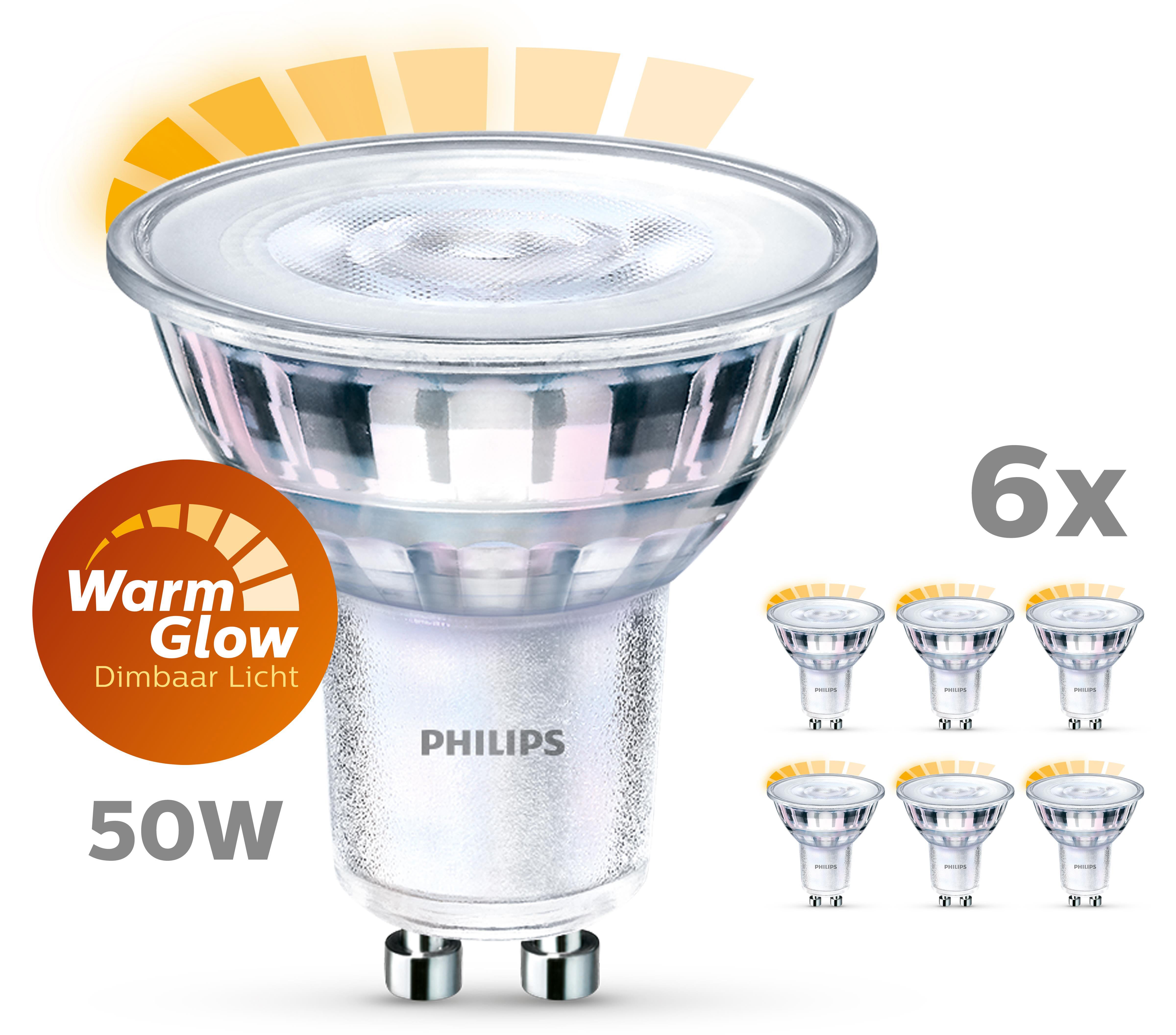 Lichtbron -  LED Warmglow GU10 345lm - 6 stuks
