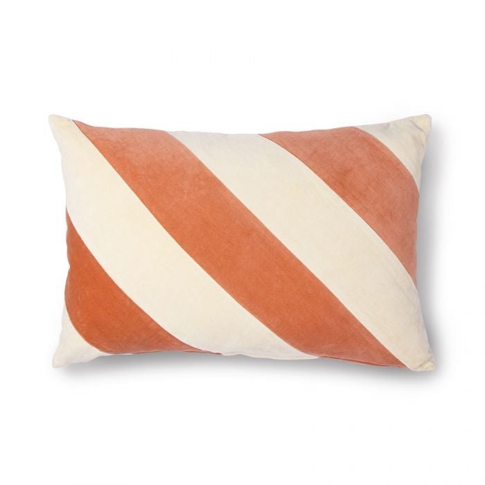 Kussen Striped 40x60 cm - peach/cream