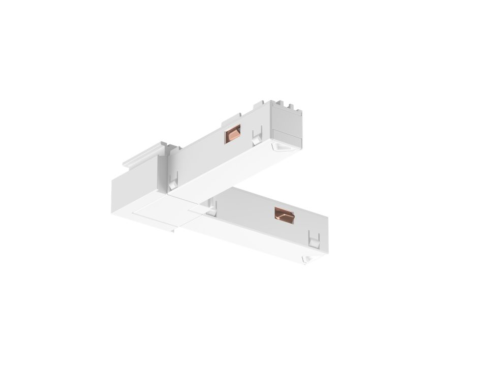 Externe hoekconnector railverlichting - Perifo - wit
