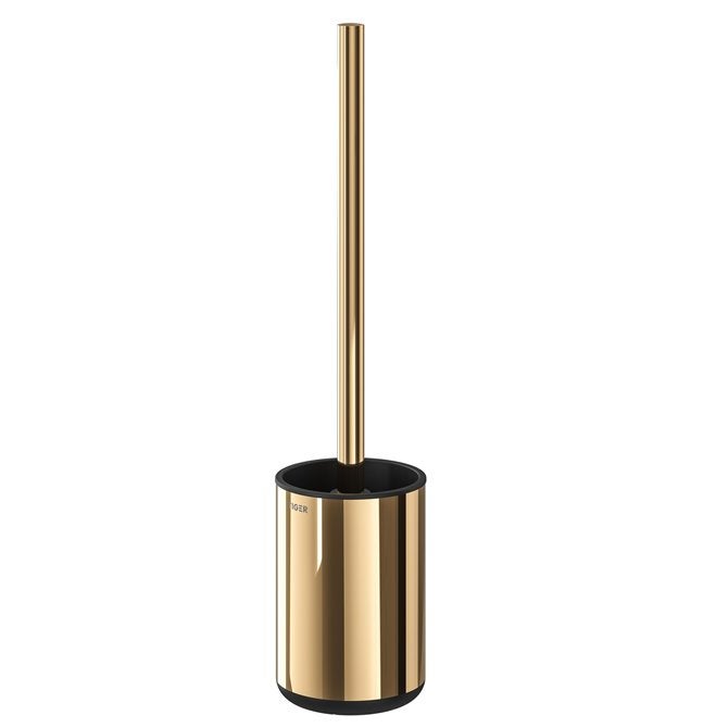 Toiletborstel met houder vrijstaand - Cooper - Goud