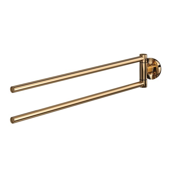Handdoekrek - 2-armig - Cooper - Goud gepolijst  