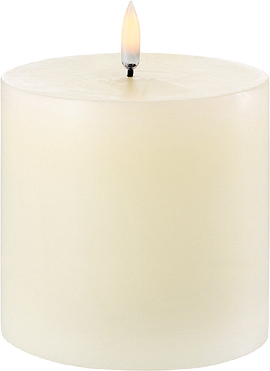 LED Kaars - 7,8 x 10 cm - Bruin