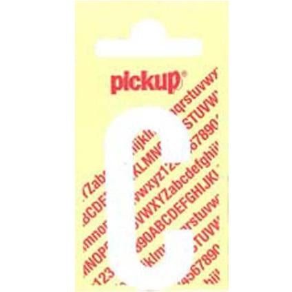 Pickup nobel plakletter wit/mat 60 mm c