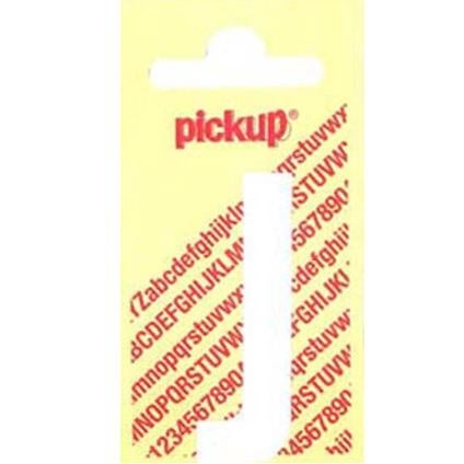 Pickup nobel plakletter wit/mat 60 mm j