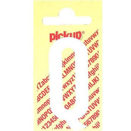 Pickup nobel plakletter wit/mat 120 mm q