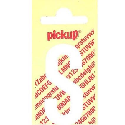 Pickup nobel plakletter wit/mat 120 mm s