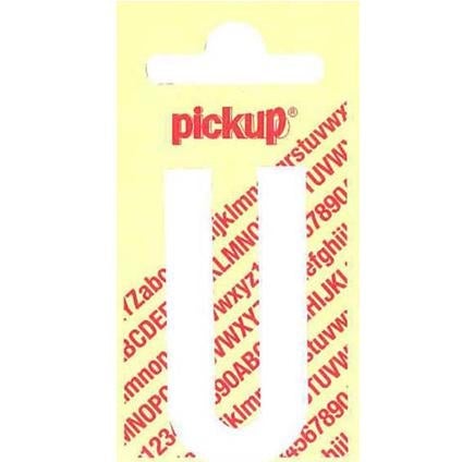 Pickup nobel plakletter wit/mat 120 mm u