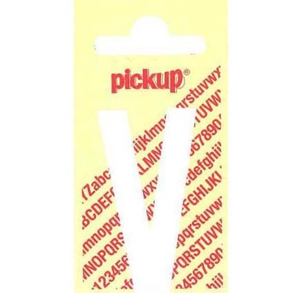 Pickup nobel plakletter wit/mat 60 mm v