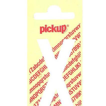 Pickup nobel plakletter wit/mat 120 mm x