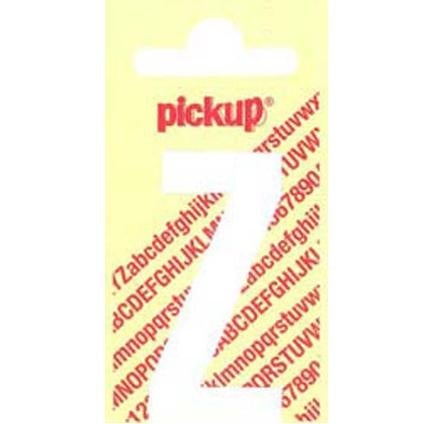 Pickup nobel plakletter wit/mat 120 mm z