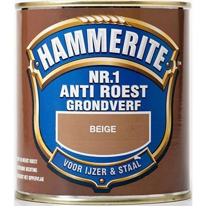 Hammerite grondverf anti roest mat beige 500 ml