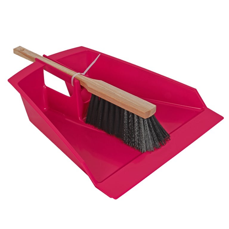 Bladeren blik violet met stoffer