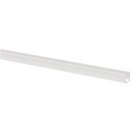U-profiel kunststof 10x13mm wit 260cm