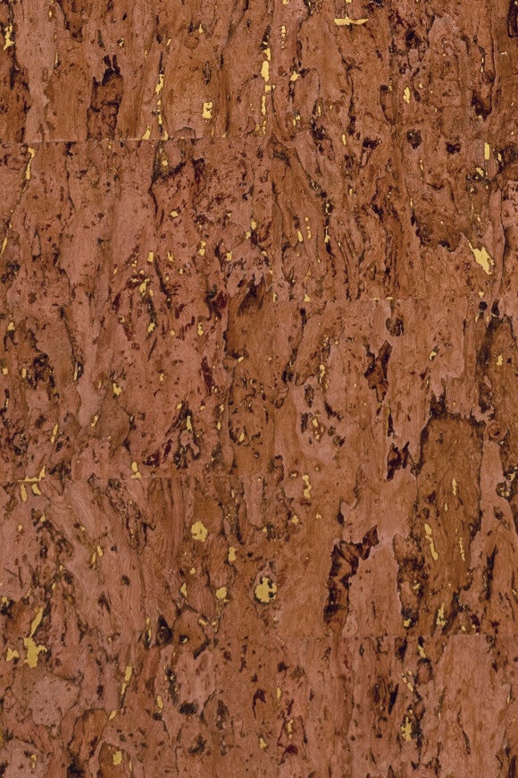 Vliesbehang - Alentejo Cork Padouk - 90 cm breed verkrijgbaar per meter