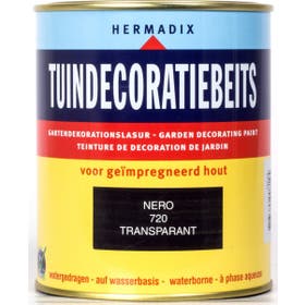 Hermadix tuindecoratiebeits nero/zwart 720 750 ml