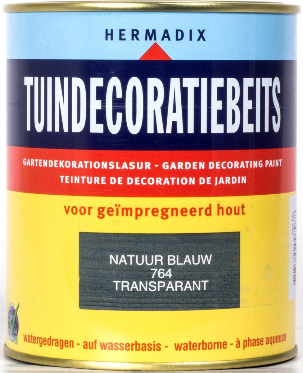 Hermadix tuindecoratiebeits natuur blauw 764 750 ml