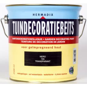 Hermadix tuindecoratiebeits nero 720 2,5 l
