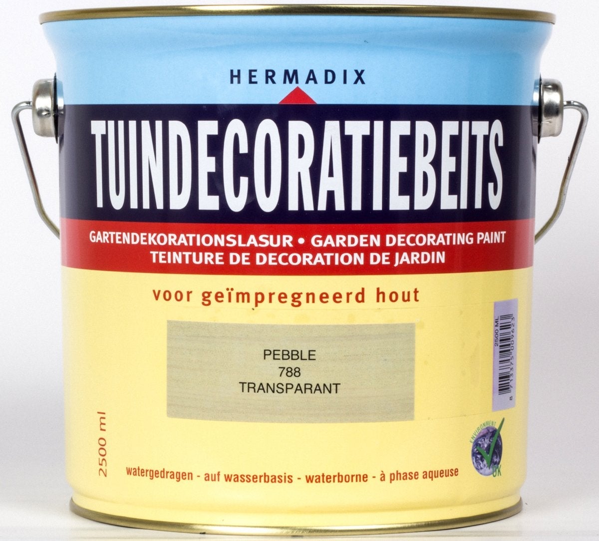 Hermadix tuindecoratiebeits pebble grijs 788 2,5 l