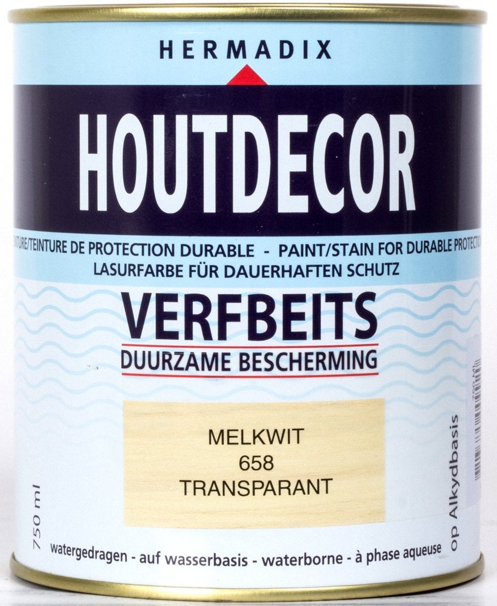 Hermadix houtdecor verfbeits melkwit 658 750 ml