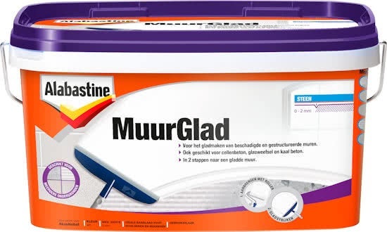 Alabastine muurglad beschadigde muren wit 5 l