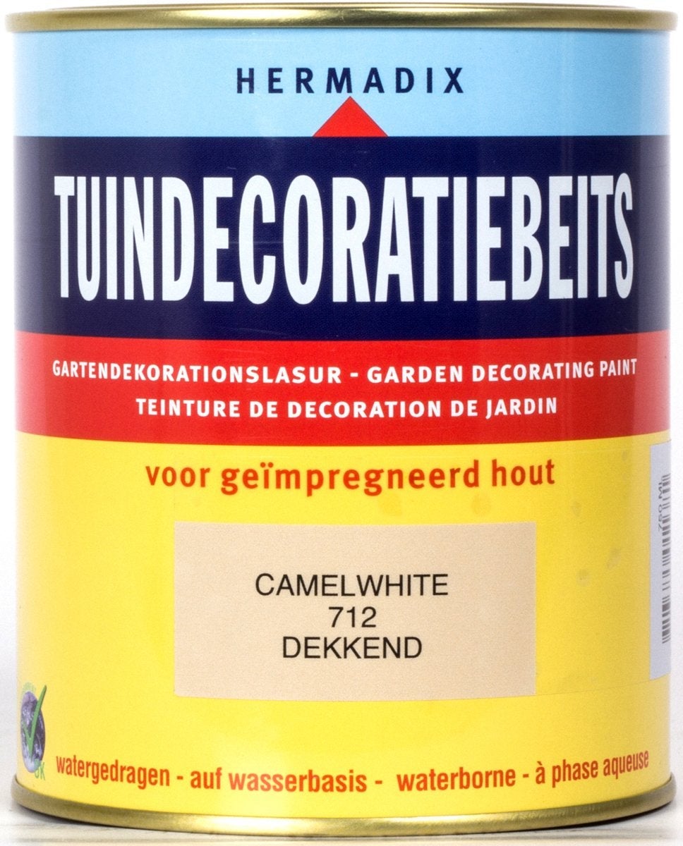 Hermadix tuindecoratiebeits camel white 712 750 ml