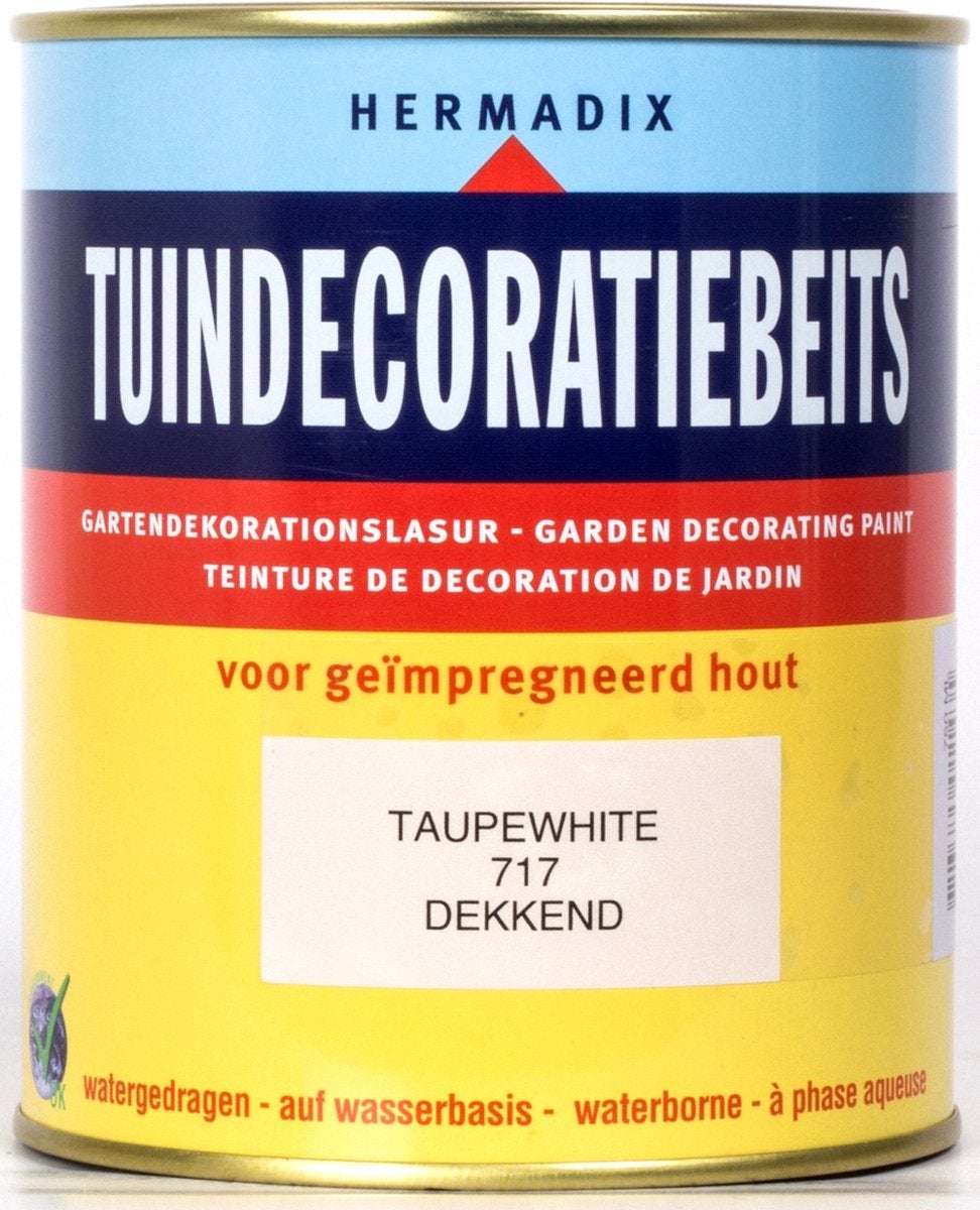 Hermadix tuindecoratiebeits taupe white 717 750 ml