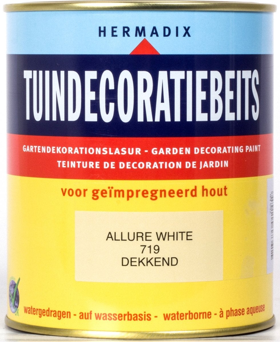 Hermadix tuindecoratiebeits allure white 719 750 ml