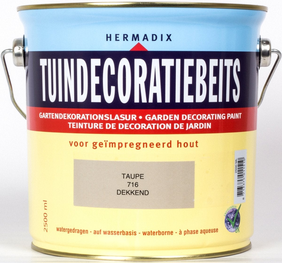 Hermadix tuindecoratiebeits taupe 716 2,5 l