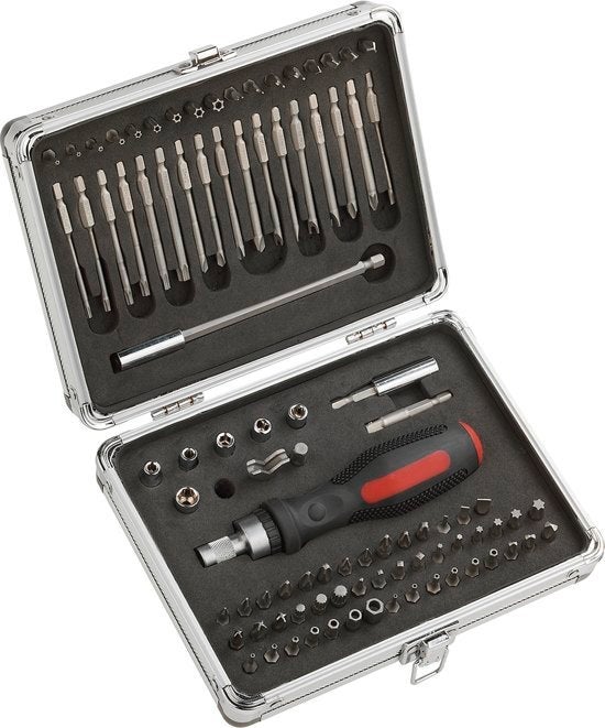 Bit-Set in Aluminiumkoffer - 92-delig