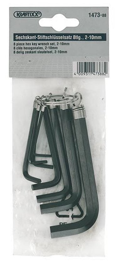 Kraftixx inbus- stiftsleutelset 8-delig