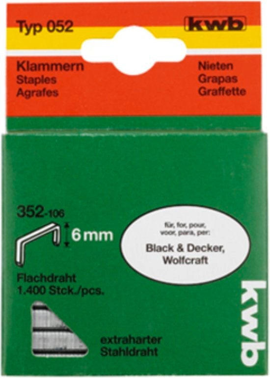 Kwb niet 52c staal 10 mm