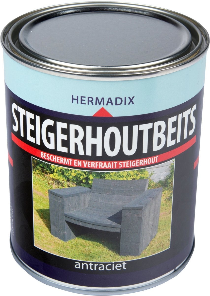 Hermadix steigerhoutbeits antraciet 750 ml