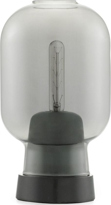 Tafellamp Amp - smoke/zwart