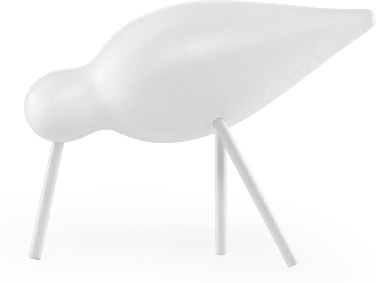 Beeld Shorebird medium - wit