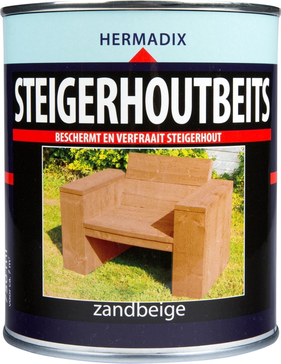 Hermadix steigerhoutbeits zandbeige 750 ml