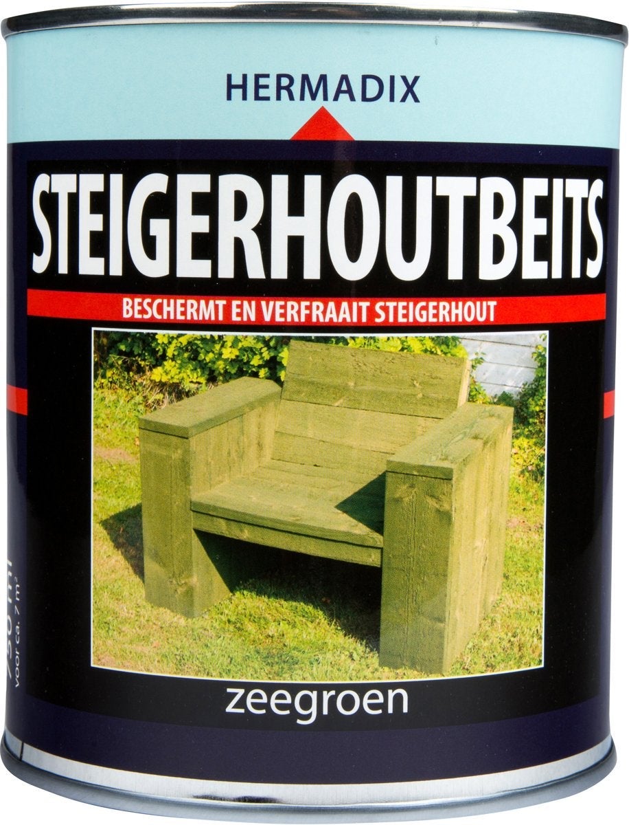 Hermadix steigerhoutbeits zeegroen 750 ml