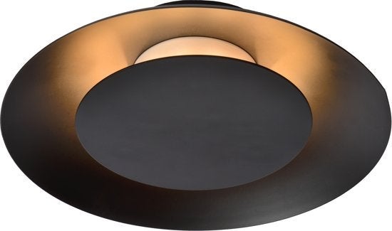 Plafonnière - Foskal Ø 21,5 Cm Led 1X6W 2700K  - Zwart